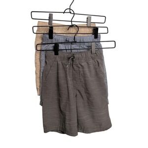 Jumping‎ Beans Boys Shorts Bundle 7 Pull On Tan Blue Grey Casual Summer Set